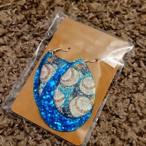 Baseball earrings